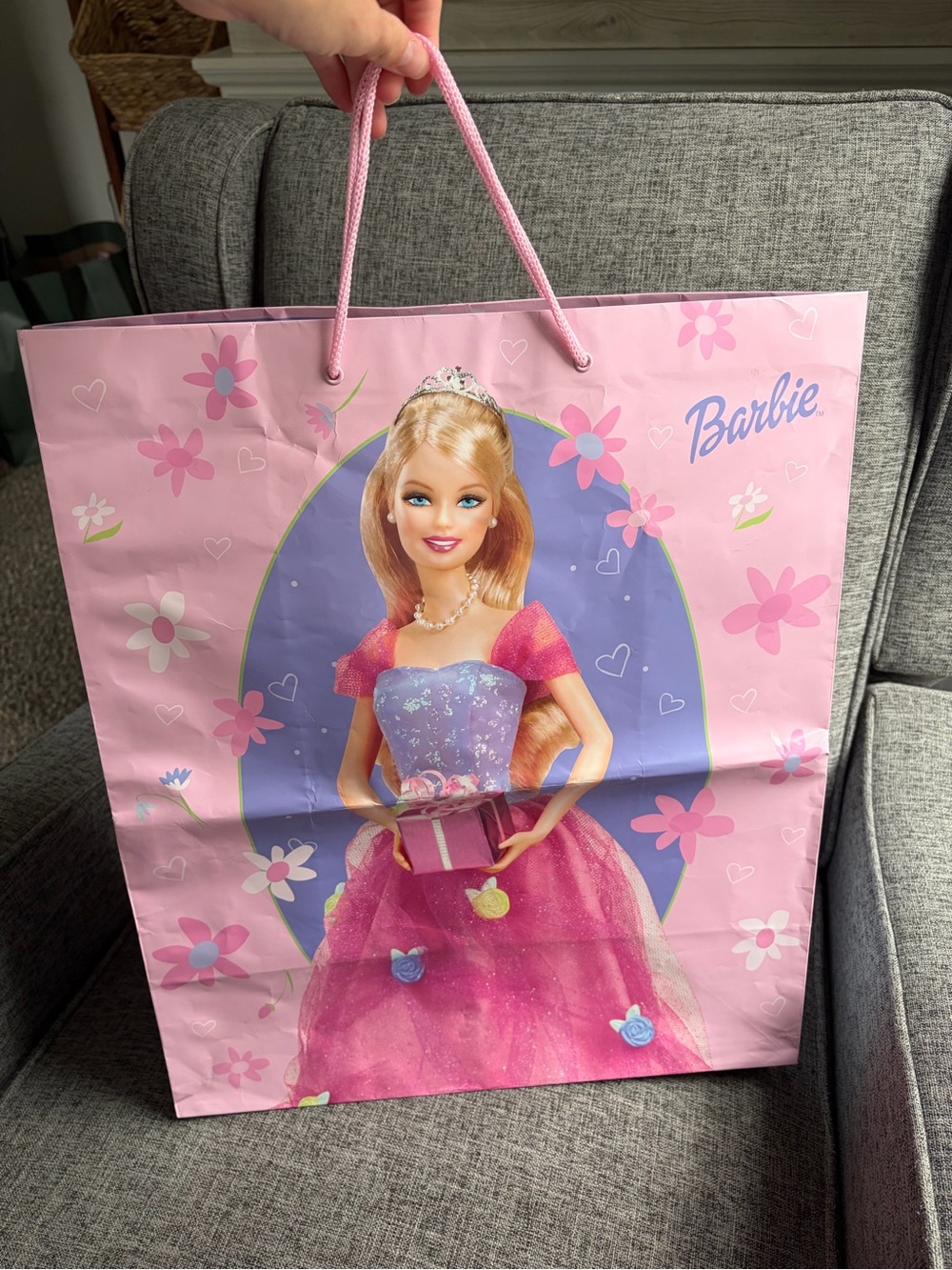 Vtg 2003 Barbie birthday bag jumbo